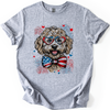 Labradoodle Patriotic Dog USA America Pet Lover 4th Of July Proud Family Favorite Graphic Tee