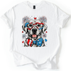 Labrador Retriever Patriotic Dog American Flag USA Fourth of July Celebration Pet Lover Graphic Tee