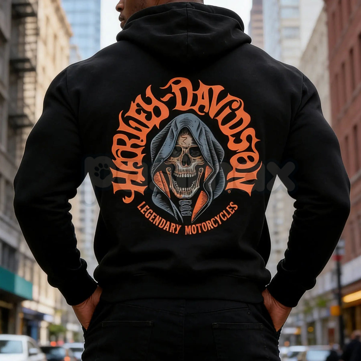 Legacy Road HD Motorcycles Hoodie – Vintage Biker Graphic Pullover, American Classic Motorcycle Streetwear, Unisex