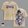 Legendary Saiyan Vintage Washed T-Shirt – Heavyweight Cotton Unisex Anime Graphic Tee