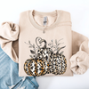 Leopard Print Pumpkins For Halloween And Autumn Festive Fashion Season Sweatshirt