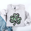 Leopard Print St Patrick's Day Shamrock Clover Lucky Leprechaun Celebration Sweatshirt