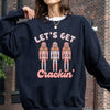 Let's Get Crackin Nutcrackers Christmas Ballet Santa Winter Xmas Seasonal Sweatshirt
