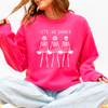 Let's Go Ghouls Skeleton Cheerleaders Halloween Night Parade Spooky Spirit Sweatshirt