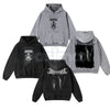 Lorna Shore Pain Remains Hoodie – Dancing Like Flames Washed Heavy Metal Pullover