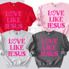 Love Like Jesus Valentine’s Day Sweatshirt: Aesthetic Christian Crewneck