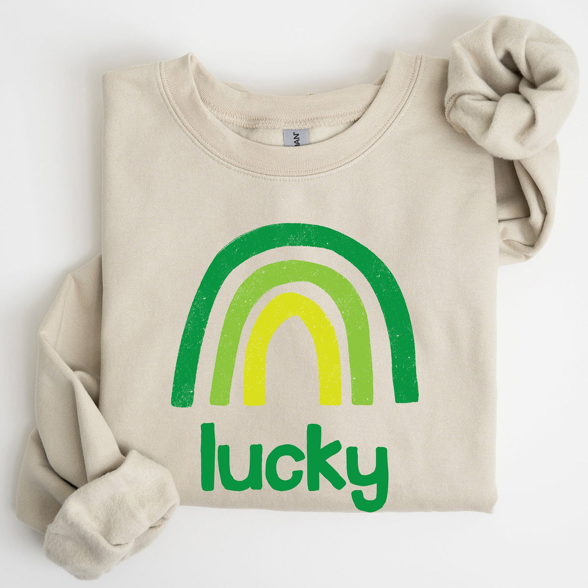 Lucky Rainbow St Patrick's Day Celebration Theme Bold Graphic Pattern Sweatshirt