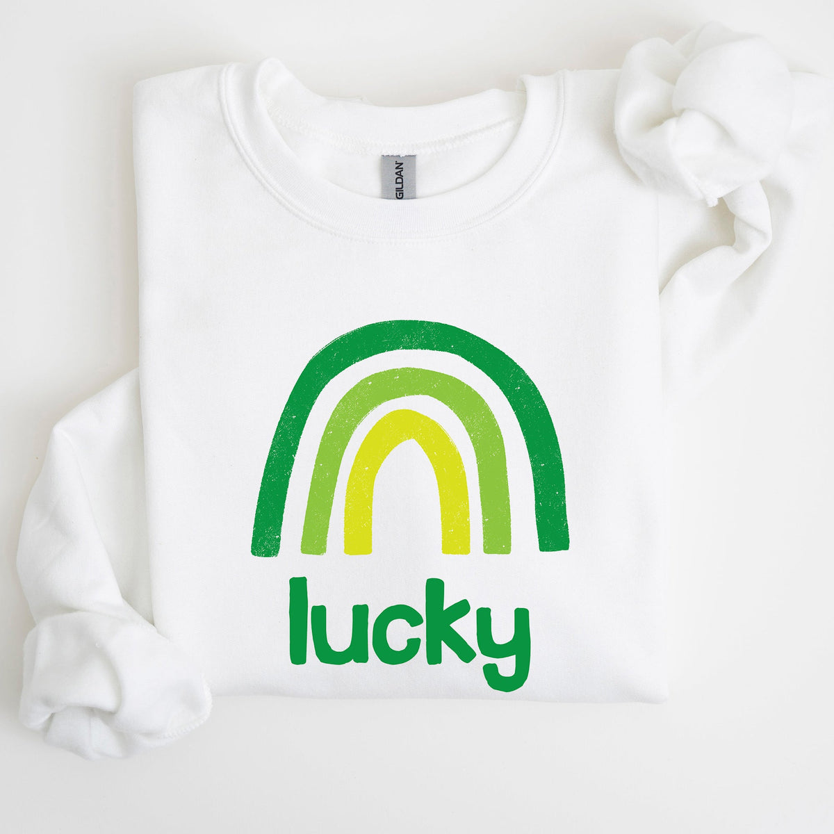 Lucky Rainbow St Patrick's Day Celebration Theme Bold Graphic Pattern Sweatshirt
