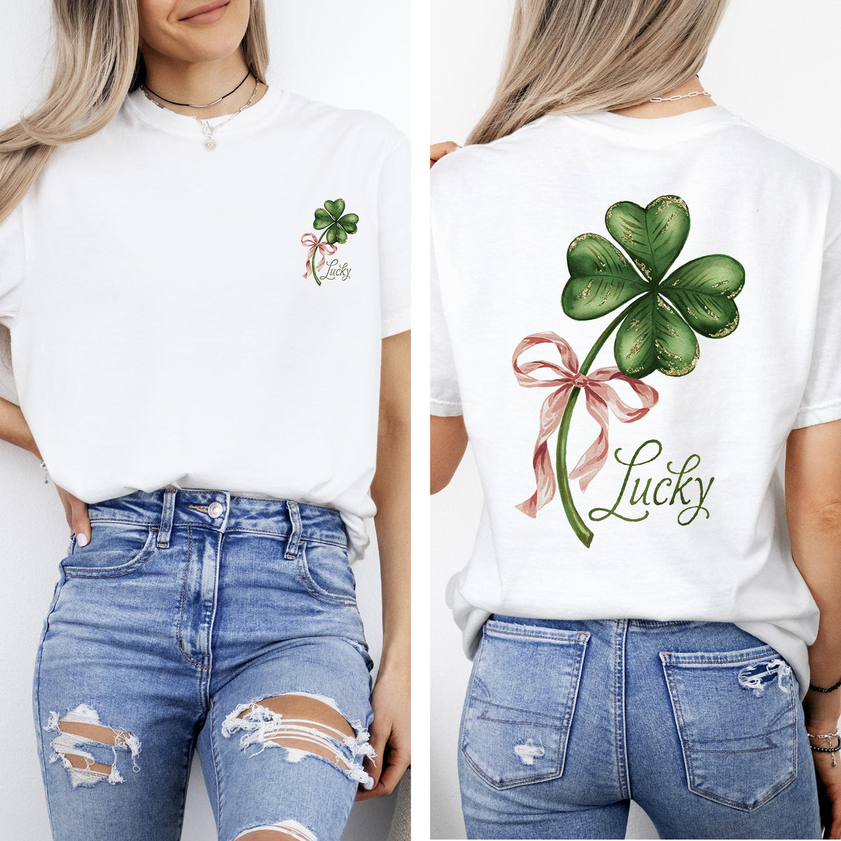 Lucky Leprechaun Shamrock Clover St Patrick's Day Celebration Comfort Colors Tee