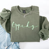 Lucky Ribbon Coquette Bow Leprechaun St Patrick's Day Shamrock Clover Holiday Sweatshirt