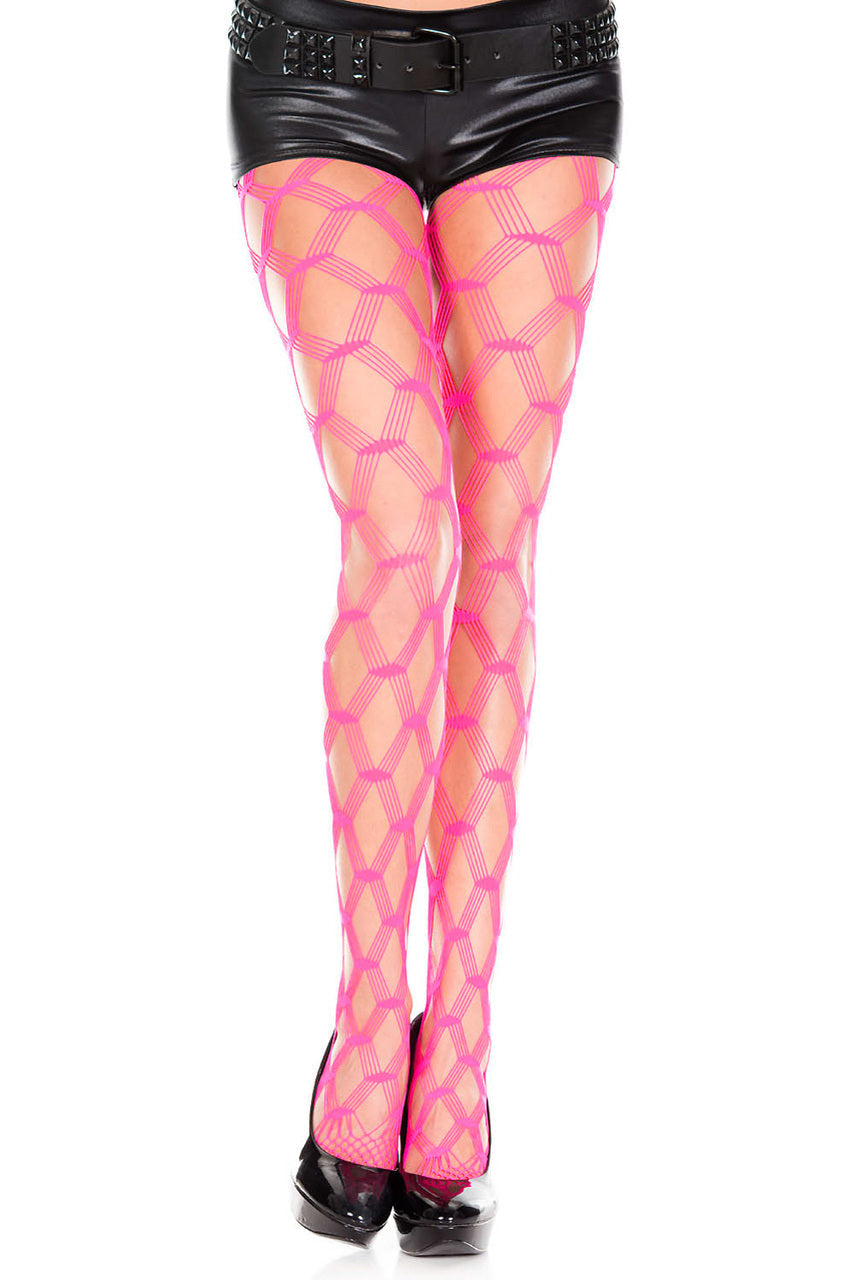 Strappy Net Pantyhose