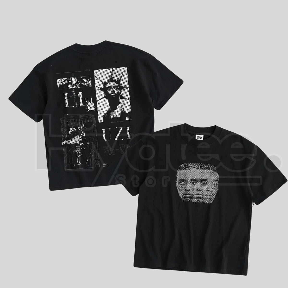 MONO "Uziii" Double-Sided Heavy Cotton Graphic Tee – Vintage Rap & Hip Hop Streetwear