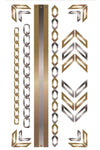 Gold Tattoo Combo- Arrows