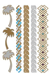 Gold Tattoo Combo- Palm Trees