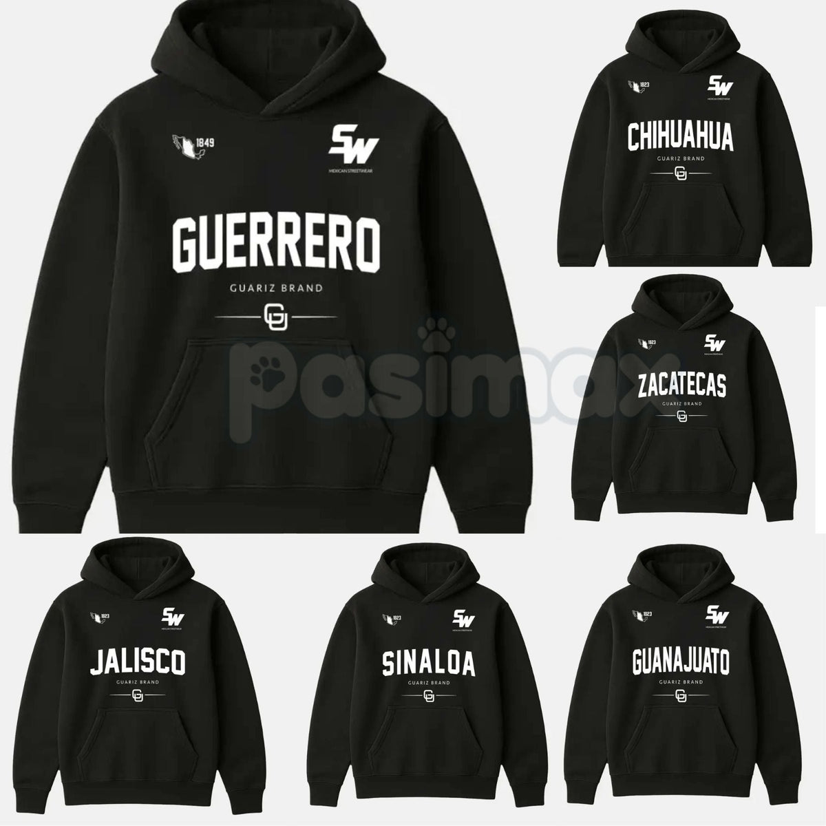 MX STREETWEAR STATE Hoodie – Custom State Pride Pullover, Mexican Culture & Streetwear Graphic Apparel, Unisex