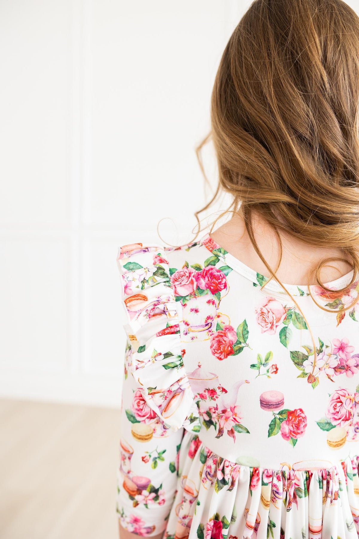 SALE Macarons & Tea Ruffle Twirl Dress