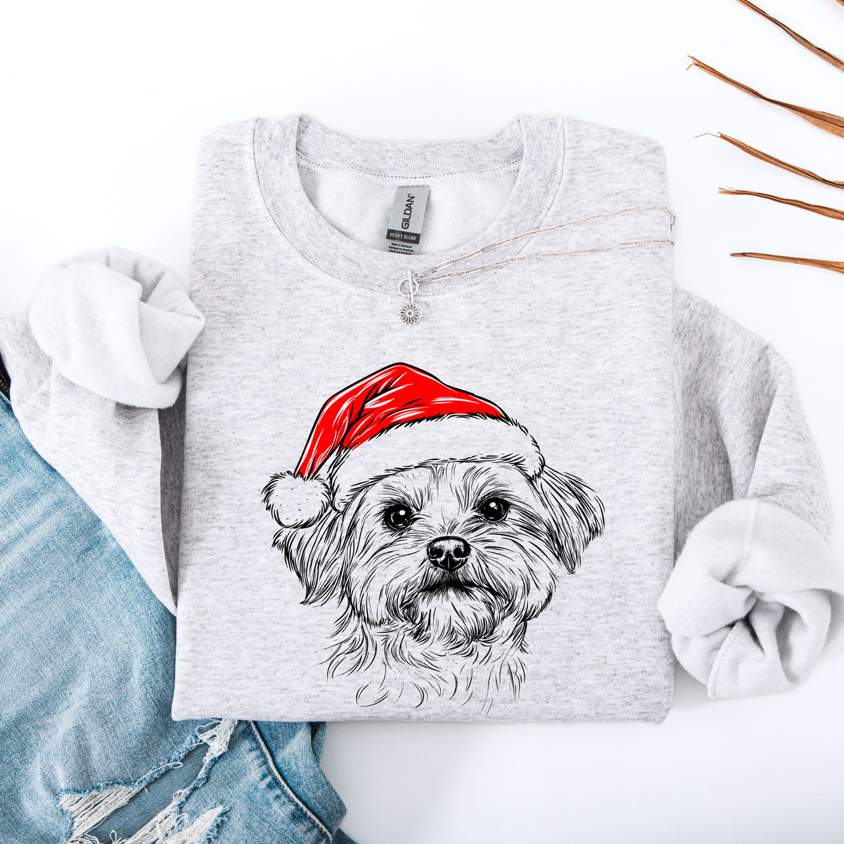 Maltese Dog Lover Pride And Breed Inspired Hand Lettered Illustration Sweatshirt
