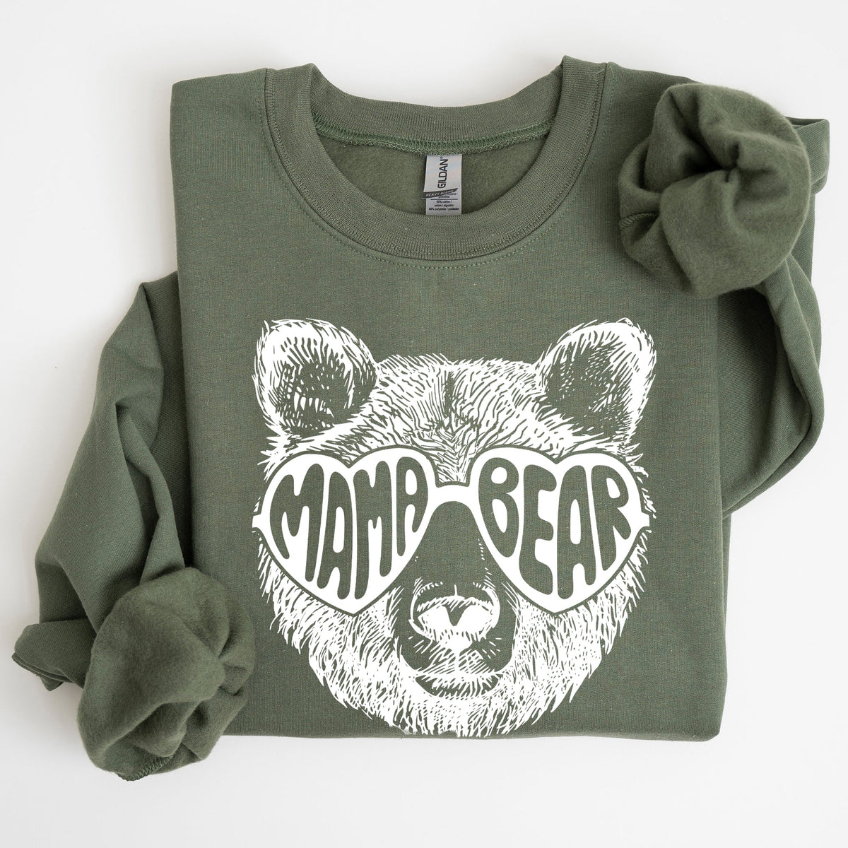 Mama Bear Mother's Day Tribute To Moms And Their Little Ones Design From The Heart Cozy Fleece Sweatshirt