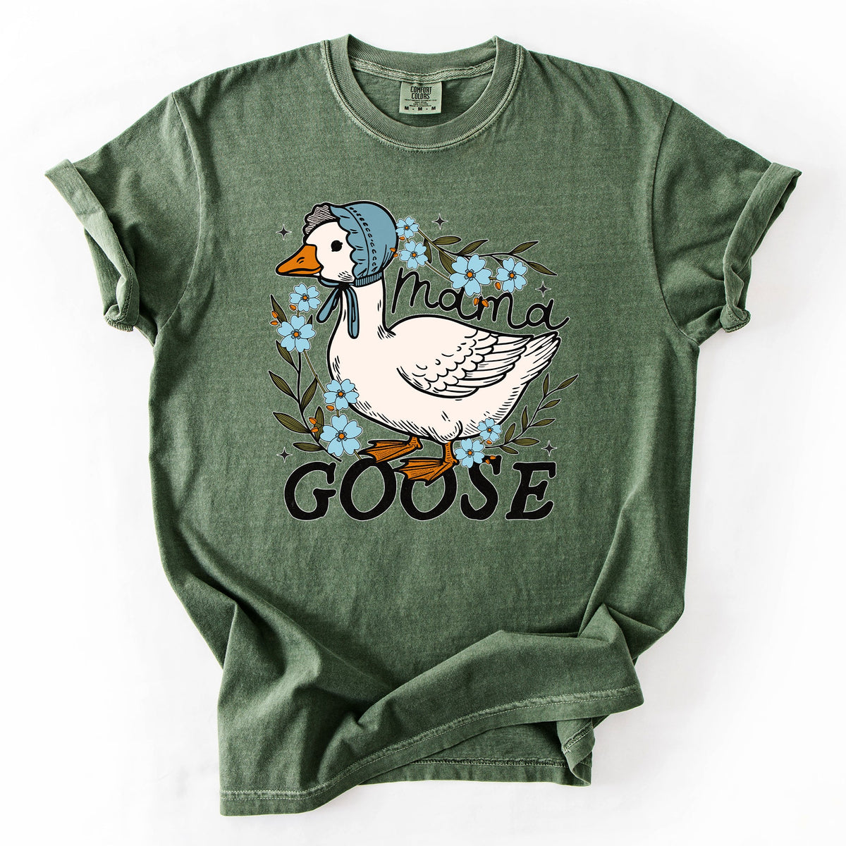 Mama Goose Mother's Day Celebration Design With Sass And Heart Comfort Colors Tee