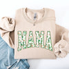Mama Colorful Shamrocks St Patrick's Day Leprechaun Clover Lucky Celebration Sweatshirt