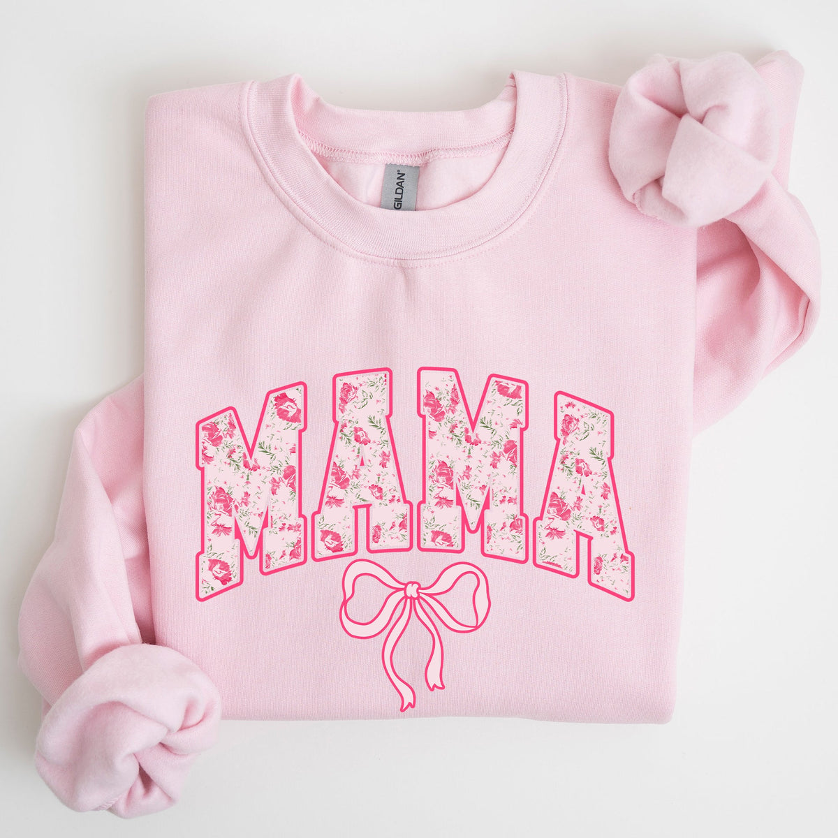 Mama Coquette Pink Bows Trend Girly Soft Girl Era Capsule Edition Line Sweatshirt