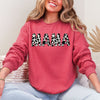 Mama Cow Print Cozy Animal Pattern Mother's Day Celebration Edition Deluxe Sweatshirt