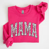 Mama Dalmatian Print Varsity Retro Vintage Bold Graphic Statement Cozy Everyday Wear Sweatshirt