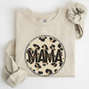 Mama Leopard Print Circle Western Cowboy Spirit Collection For The Modern Western Mama Sweatshirt