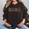 Mama Leopard Print Classic Animal Print Statement For Mother's Day Celebration Edition Sweatshirt