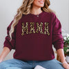 Mama Leopard Print Retro Animal Print Mother's Day Sweatshirt For Everyday Stylish Moms