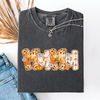Mama, Pumpkin Pattern Leopard-Print Pumpkins Watercolor Bouquet Comfort Colors Tee