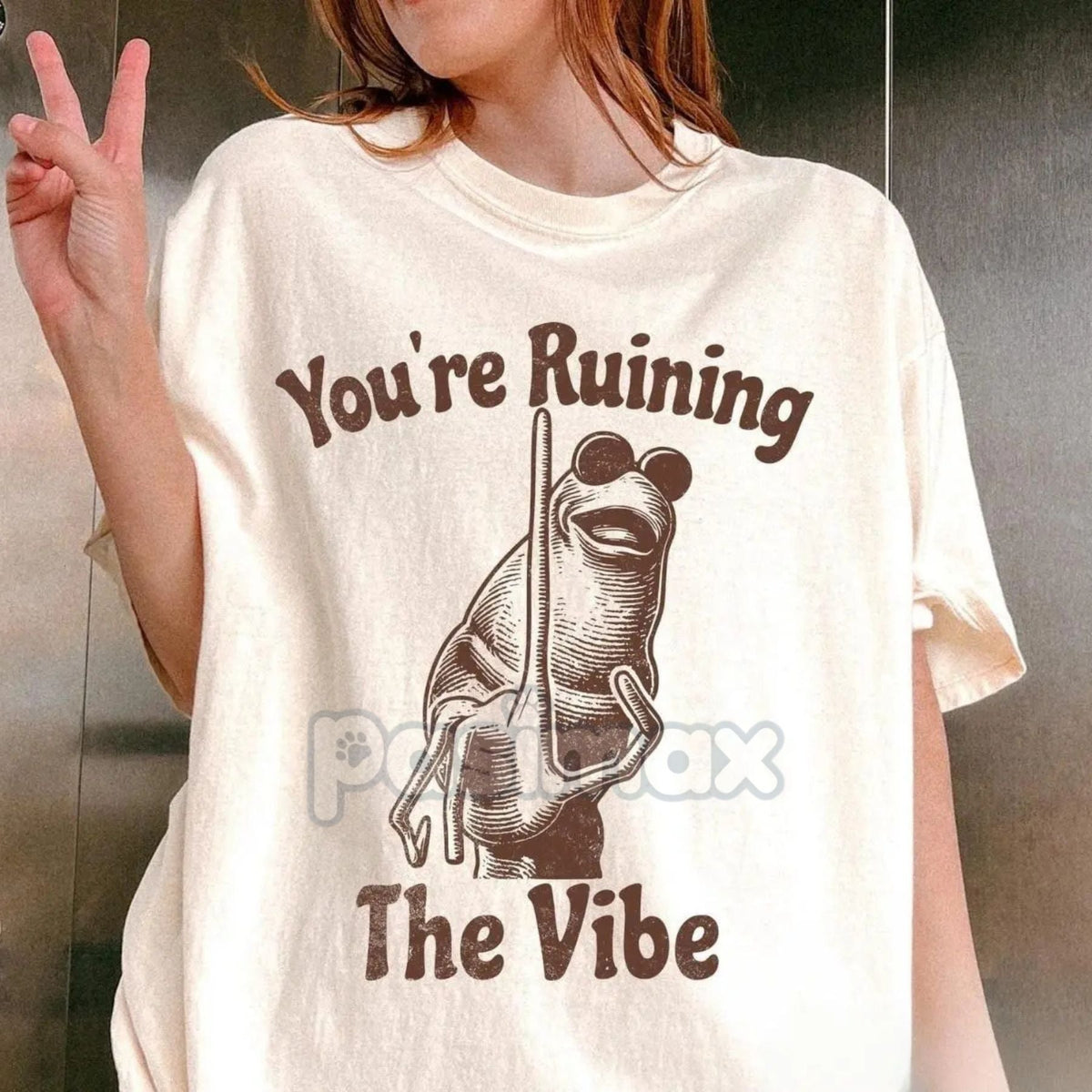 Marcus The Worm T-shirt - "You're Ruining The Vibe" Meme Tee, VRChat TikTok Merch, Funny Graphic