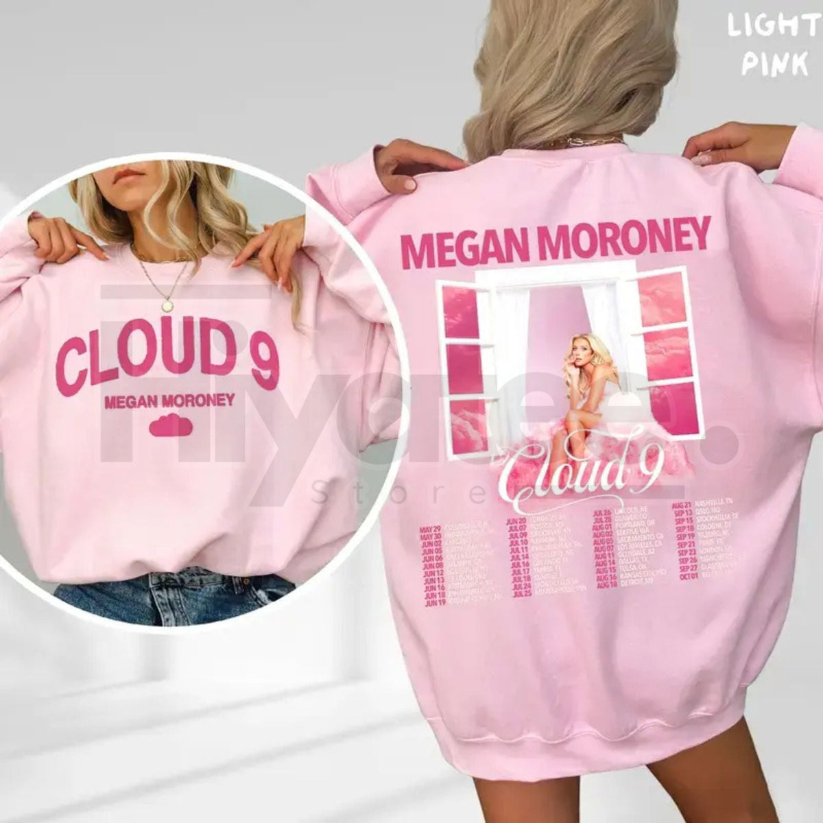 Megan Moroney Cloud 9 Album Sweatshirt: The Cloud 9 Tour 2026 Crewneck, Country Music Gift for Fans Men Women