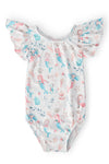 Mermaid Friends S/S Flutter Sleeve Leotard