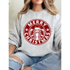 Merry Christmas Graphics Sweatshirt | Festive Holiday Design Jumper | Classic Xmas Cheer Crewneck | Fun Christmas Apparel