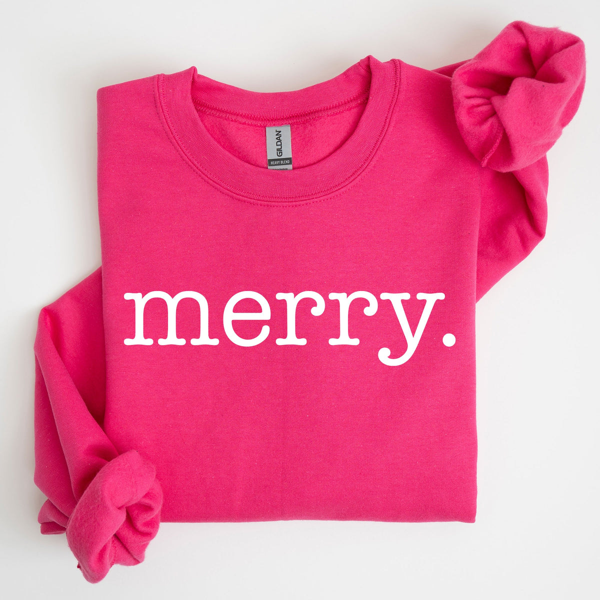 Merry Classic Minimalist Christmas Winter Snow Santa Xmas Seasonal Edition Sweatshirt