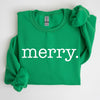 Merry Classic Minimalist Christmas Winter Snow Santa Xmas Seasonal Edition Sweatshirt