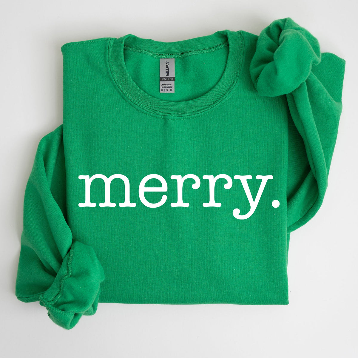 Merry Classic Minimalist Christmas Winter Snow Santa Xmas Seasonal Edition Sweatshirt