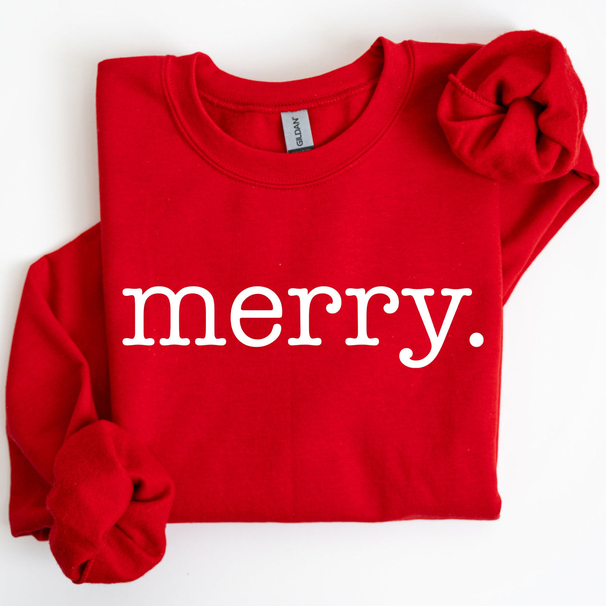 Merry Classic Minimalist Christmas Winter Snow Santa Xmas Seasonal Edition Sweatshirt