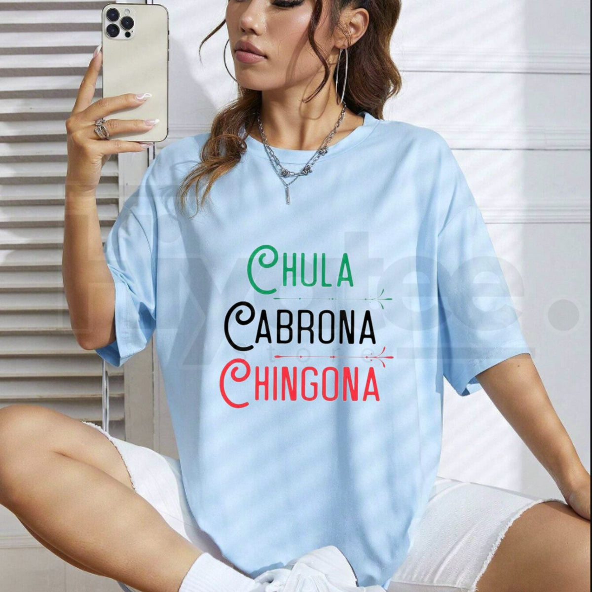 Mexican Chola Chingona Men’s Long Sleeve Shirt – Aztec Latino Streetwear