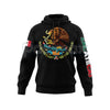 Mexico States Design Black Hoodie – Cultural Map Pullover, Unisex Mexican Pride Apparel