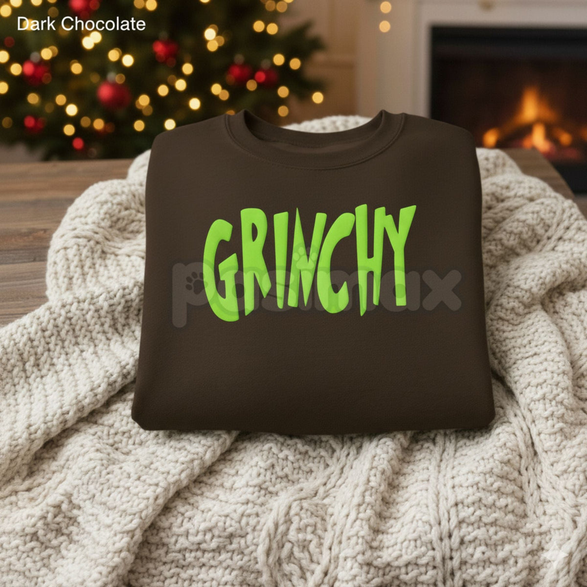 Minimalist GRINCHY Sweatshirt – I'm Only Here For The Presents Holiday Crewneck