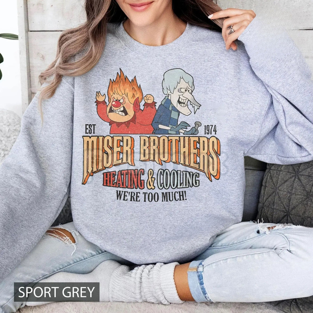 Miser Brothers "We Are Too Much" Heating and Cooling Shirt & Sweater – The Year Without A Santa Claus Holiday Apparel