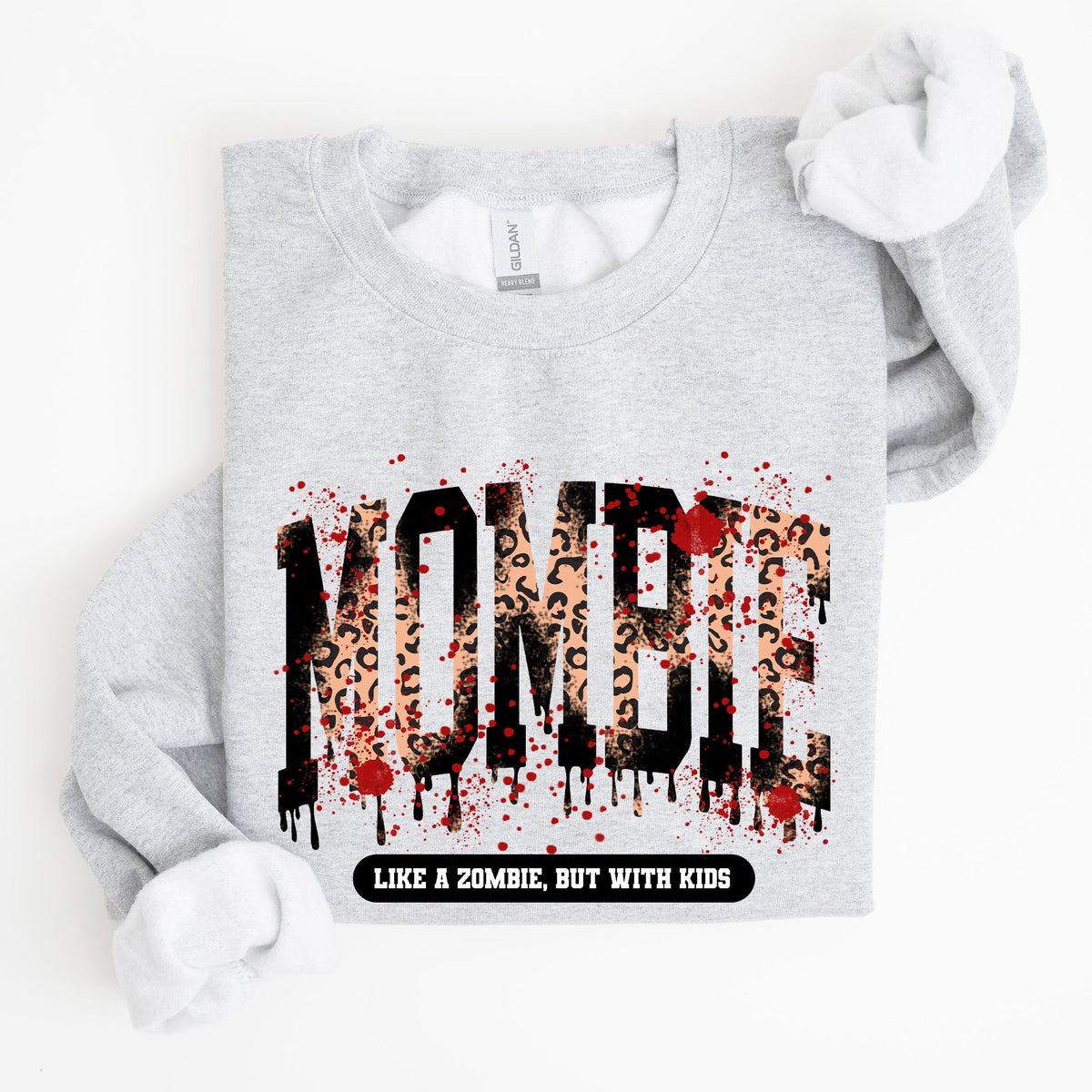 Mombie Like A Zombie But With Kids Halloween Spooky Mom Life Witch Graphic Sweatshirt