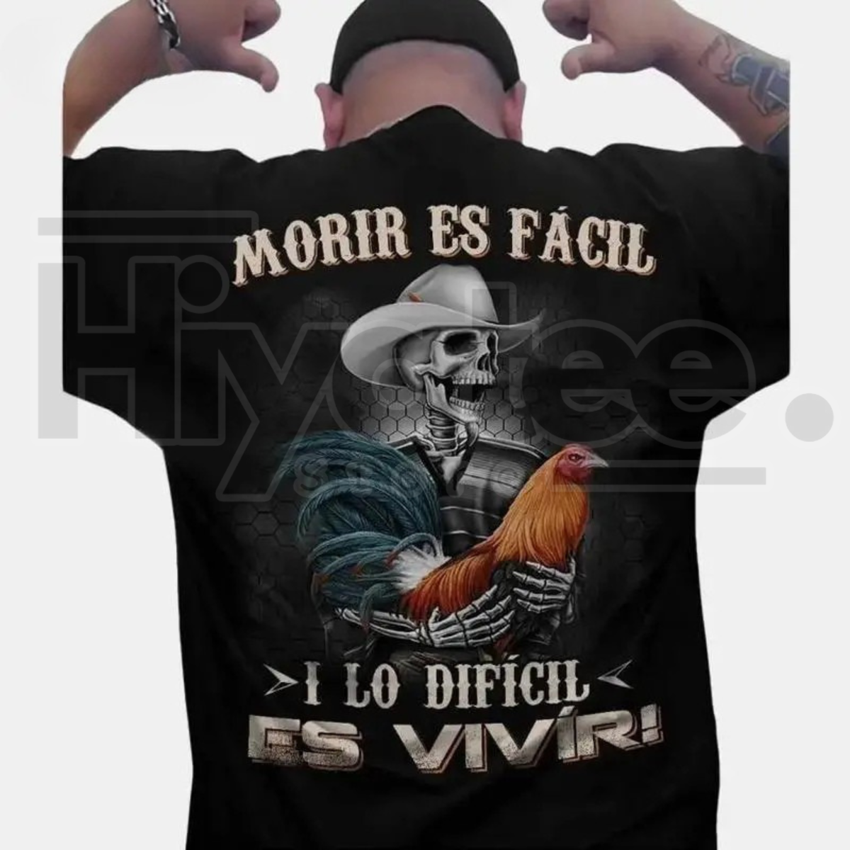 "Morir Es Fácil" Mexican Style – Big Rooster Gamefowl Men's Top