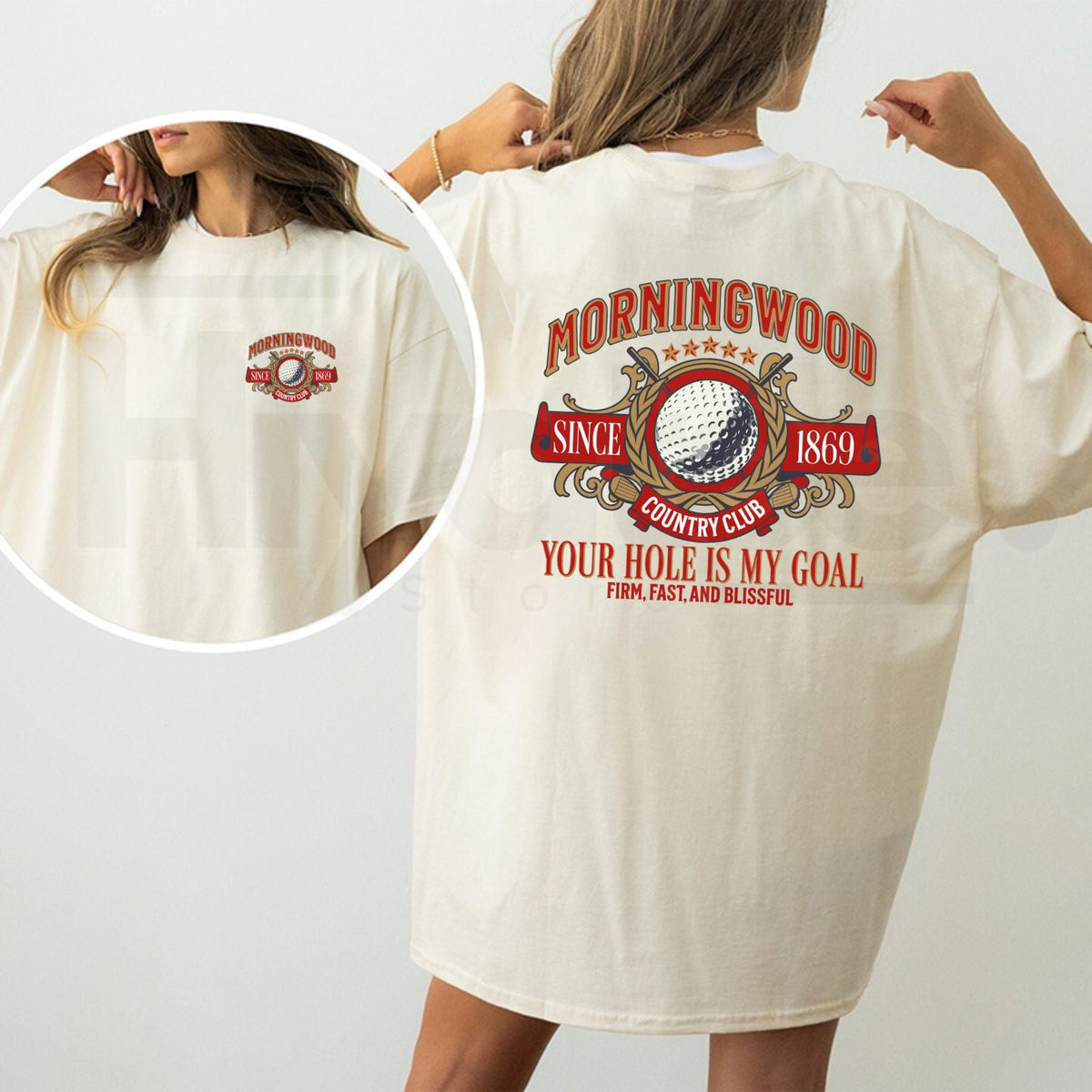 "Morningwood Country Club" Men’s Funny T-Shirt – Humorous Golf