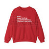 My Peace Unisex Sweatshirt: Mental Health Self-Care Crewneck, Comfort Minimalist Slogan Pullover, Wellness Gift