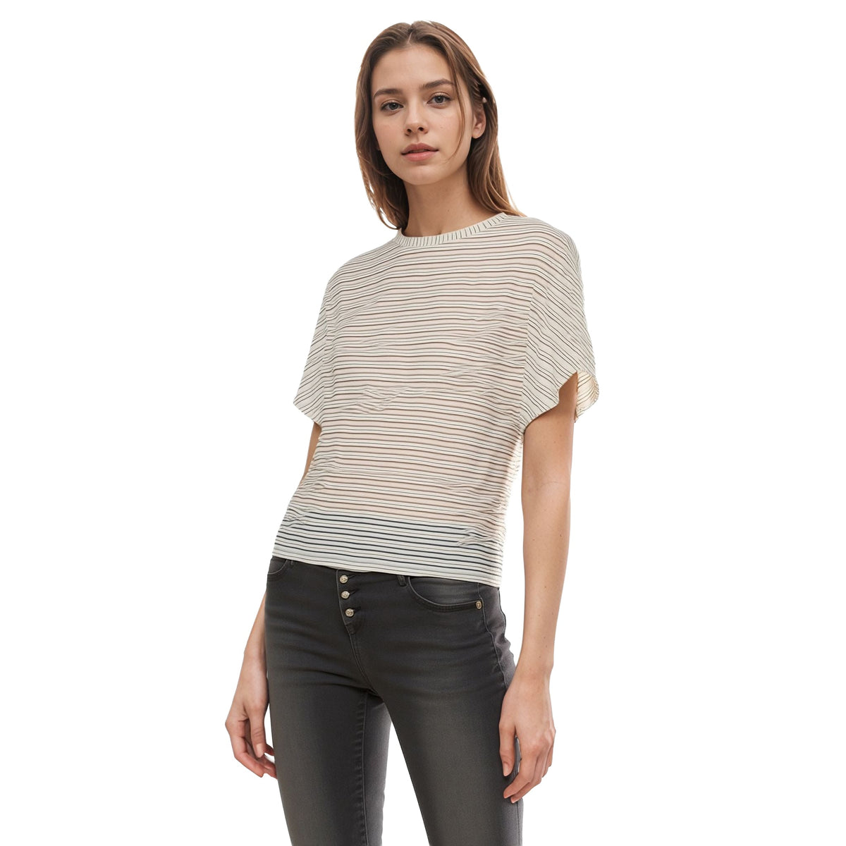 Women's Crewneck Tee in White