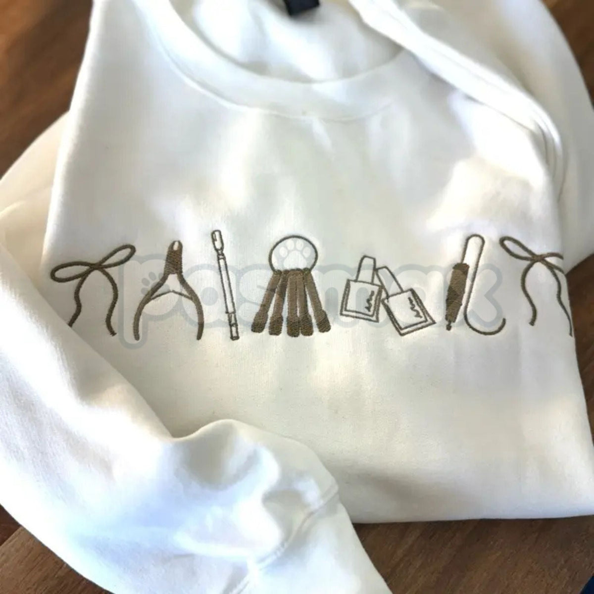Nail Artist Icon Embroidered Sweatshirt – Chic Salon & Manicurist Wardrobe Essential