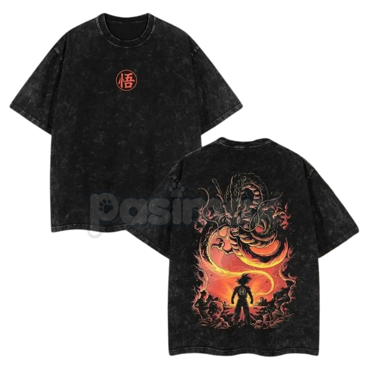 Namek Dragon Summoner T-Shirt – Dragon Ball Vintage Washed Oversize Anime Tee, Heavyweight Cotton